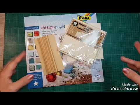 {Koop folia}Weihnachtsalbum mit folia Designpapier