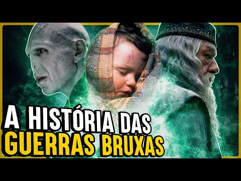 HISTÓRIA COMPLETA DA 1ª E 2ª GUERRA BRUXA DE HARRY POTTER | Mega Compilado