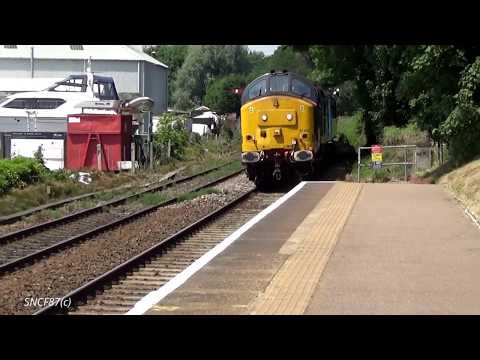 DRS Class 37's on Greater Anglia Service at Brundall and Acle