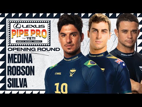 Gabriel Medina, Callum Robson, Deivid Silva | Lexus Pipe Pro presented by YETI 2024 - Opening Round