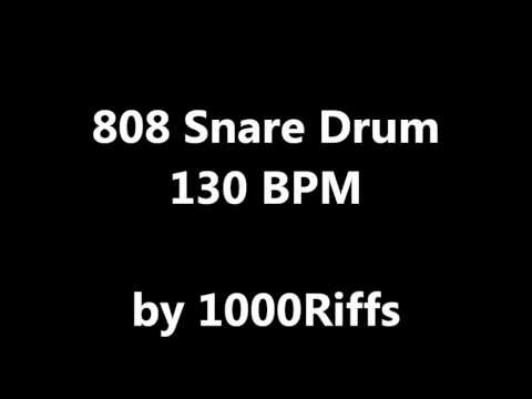 808 Snare Drum : 130 BPM - Beats Per Minute