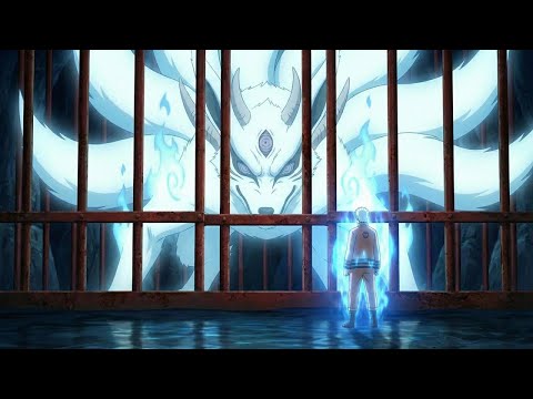 Naruto becomes an Uzumatsuki god by recreating Kurama in his blue form