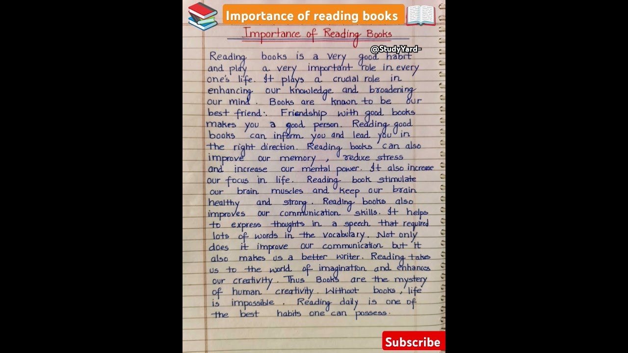 Essay on Importance of reading l paragraph writing on importance of reading Book l speech