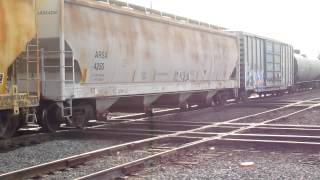 preview picture of video 'CSX 7764 and 7802 Crossing the Dolton Diamonds'