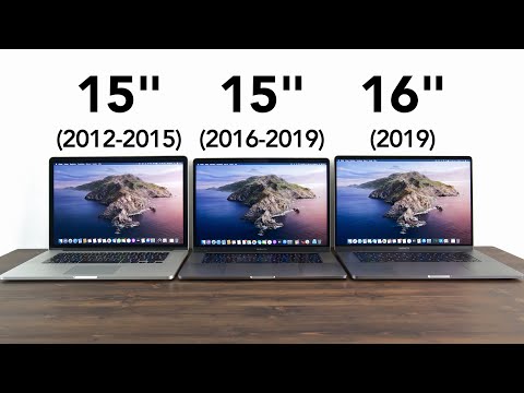 MacBook Pro 16" vs 15" (2016-2019) vs 15" (2012-2015) | Comparison