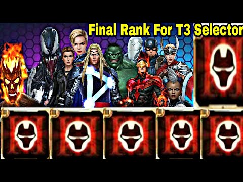 Final Rank For T3 Selector - Marvel Future Fight