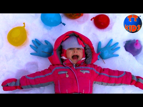 Замораживаем Шарики ОРБИЗ в шариках с водой ОГРОМНЫЙ ШАР Видео для детей ORBEEZ for kids