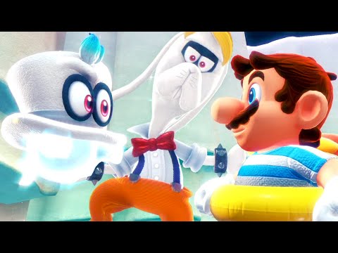 Super Mario Odyssey - 100% Walkthrough Part 7 No Commentary Gameplay - Rango Broodal Boss Fight