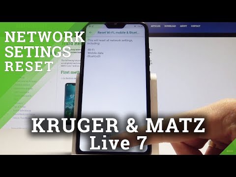 How to Reset Network Settings in KRUGER & MATZ Live 7 - Restore Network Settings