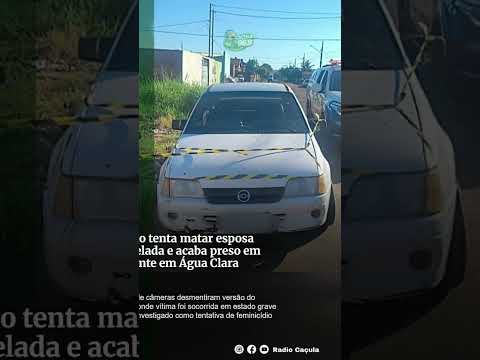 Marido tenta matar esposa e inventa "carro fantasma" em MS #treslagoas #shorts