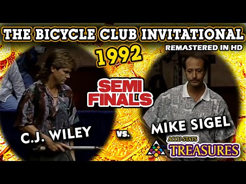 9-BALL SEMI-FINAL: C.J. WILEY vs Mike SIGEL - 1992 BICYCLE CLUB INVITATIONAL