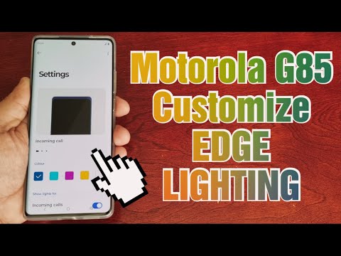 Motorola G85 5G How to Enable & Customize The Edge Lighting For Notifications,Calls,Alerts, & More!