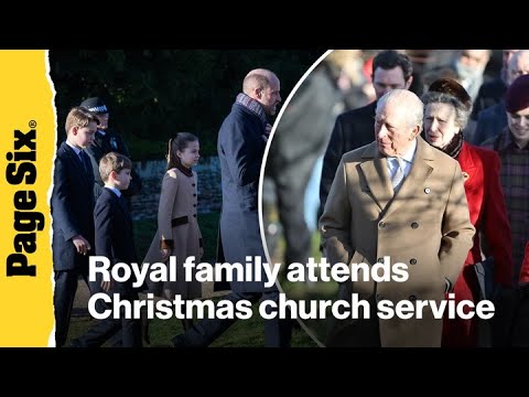 Prince William, Kate Middleton, Princess Eugenie & more of the royal family attends the Chris...
