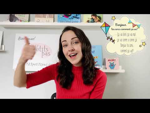 Bonjour les amis comment ça va? French children's welcome song by 123 Petits Pas
