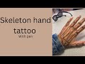 Skeleton Hand Tattoo With Pen Art Creativechick Drawing Pentattoo