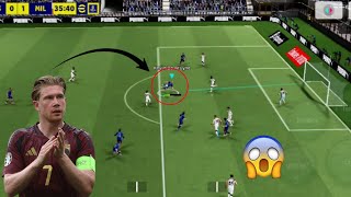 the process of Kevin Debruyne's acrobatic goal #efootball