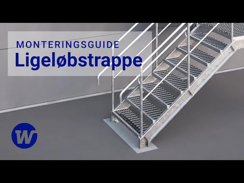 Monteringsguide – Ligeløbstrappe