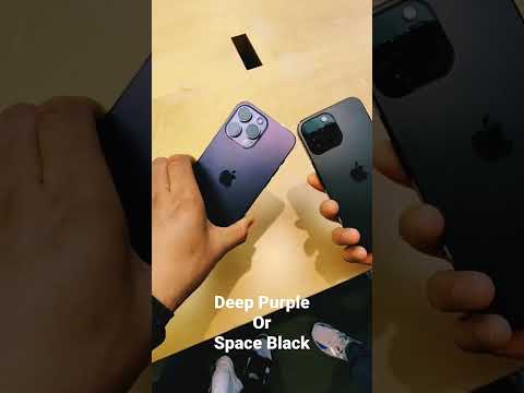 iphone 14 pro max space black or deep purple