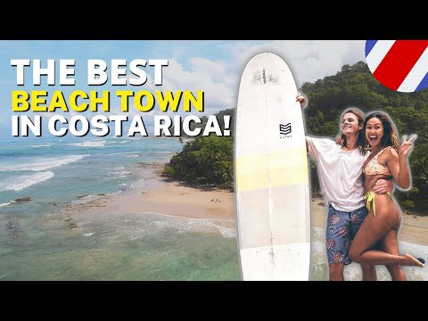THE BEST BEACH TOWN IN COSTA RICA!  + Review of PowerEggXDrone