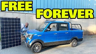 We Built a $3100 Solar Powered Electric Mini Truck with FREE charging for life