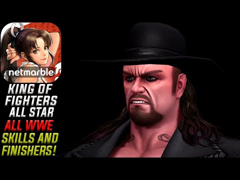 The King of Fighters All Star X WWE Collab - All WWE Skills and Finisher Skills - iOS/Android