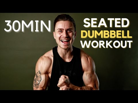 30 MINUTE SEATED DUMBBELL WORKOUT // For limited mobility
