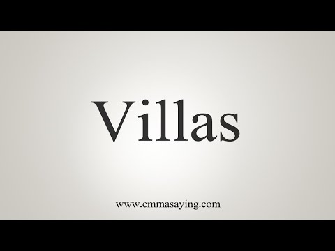 How To Say Villas