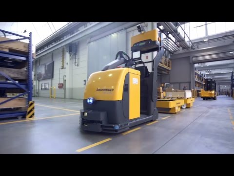 Fahrerlose Transportsysteme von Jungheinrich: Der automatisierte Schlepper EZS 350a (Langfassung)