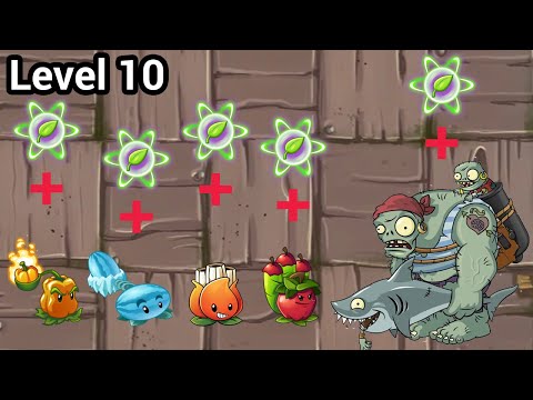 Plants vs Zombies 2 All Lobbed Plants Power Up vs Gargantuar Pirate