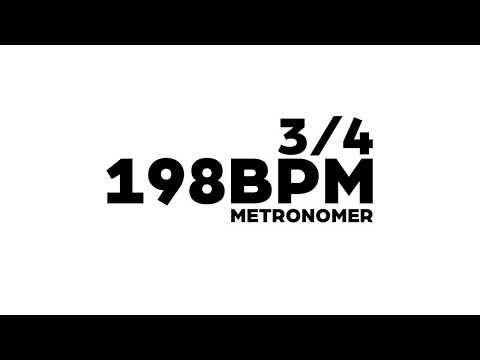 198 BPM Metronome 3/4