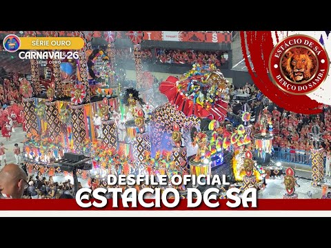 ESTÁCIO DE SÁ 2026 | DESFILE COMPLETO NA SAPUCAÍ (VISÃO DA ARQUIBANCADA)