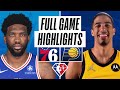 Philadelphia 76ers Vs Indiana Pacers Full Game Highlights 2021 22 NBA Season