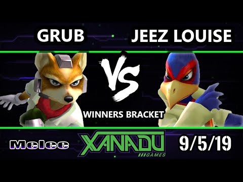 S@X 318 SSBM - Grub (Fox) Vs. jeez louise (Falco) Smash Melee Winners Round 2
