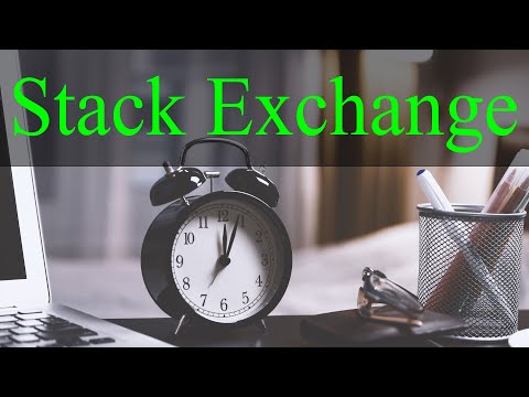 Why No Stack Exchange And Time Management