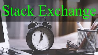 Why No Stack Exchange (and Time Management)