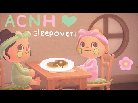 An Animal Crossing sleepover Ft. itz_peachii ! | Animal Crossing New Horizons🌙 🏠