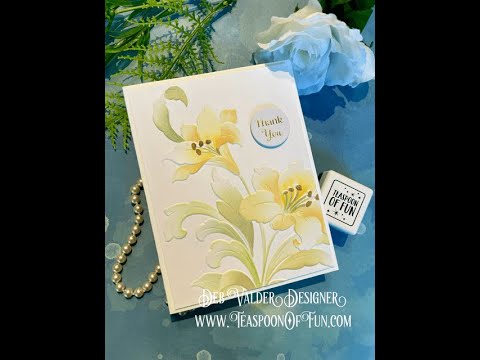 How to Use Altenew's Stencils with Feathered Lilies Combo