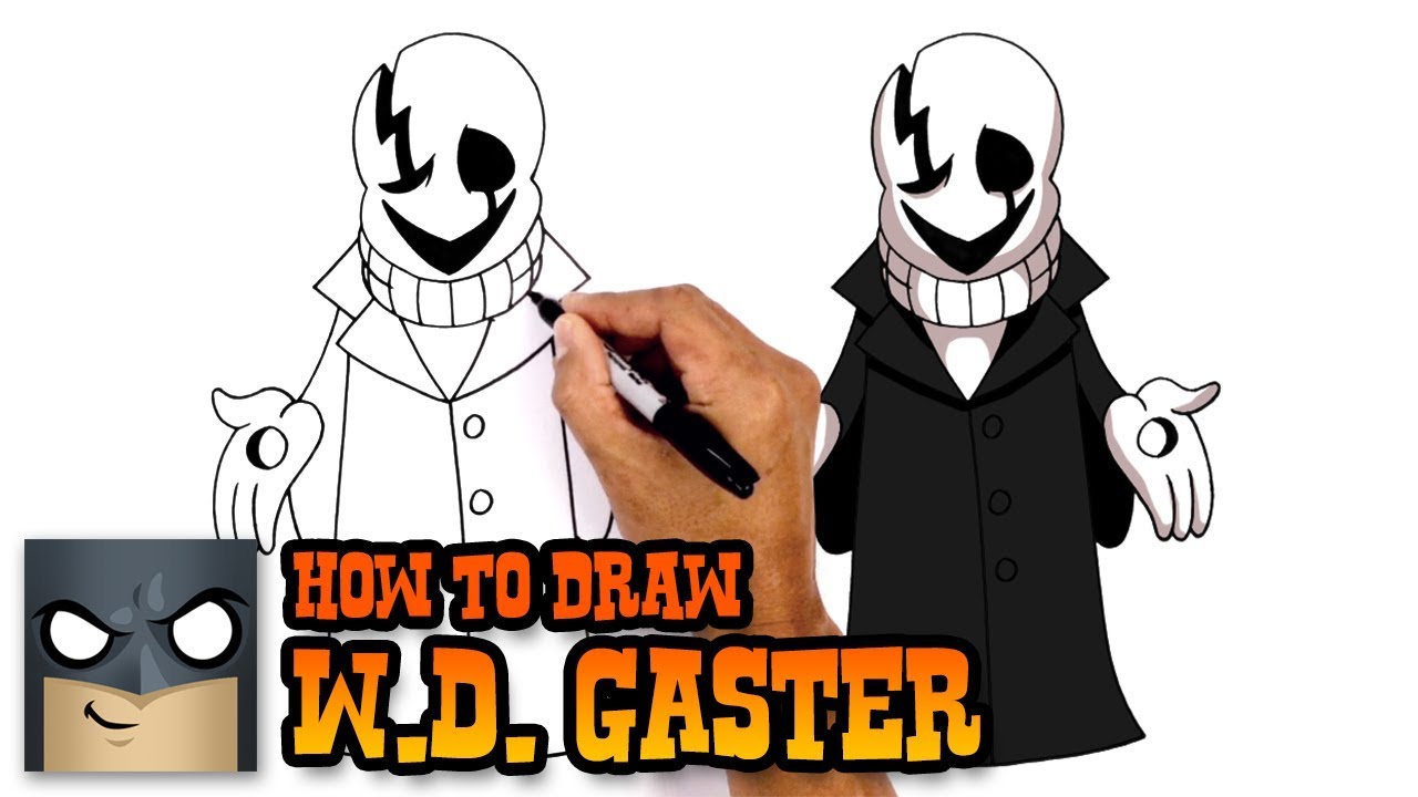 How to Draw WD Gaster | Undertale