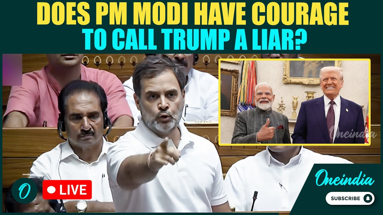 Rahul Gandhi Full Speech: Does Modi Have Courage to Call Trump a Liar? Op. Sindoor Debate
