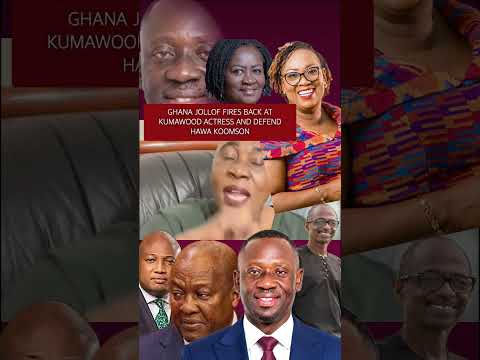 GHANA JOLLOF FIRES BACK AT KUMAWOOD ACTRESS AND DEFEND HAWA KOOMSON OVER PEPPER SPRAY.