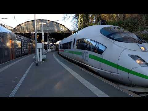 Aachen Hbf (DE), departure DB ICE with destination Brussel-Zuid. (21/12/2021)