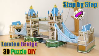 3D Puzzle London Bridge | Puzzle Assembling | How to solve | London Tower Jigsaw | 3D Adult Puzzle