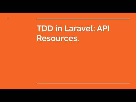 Learn TDD in Laravel Ep10 API Resources