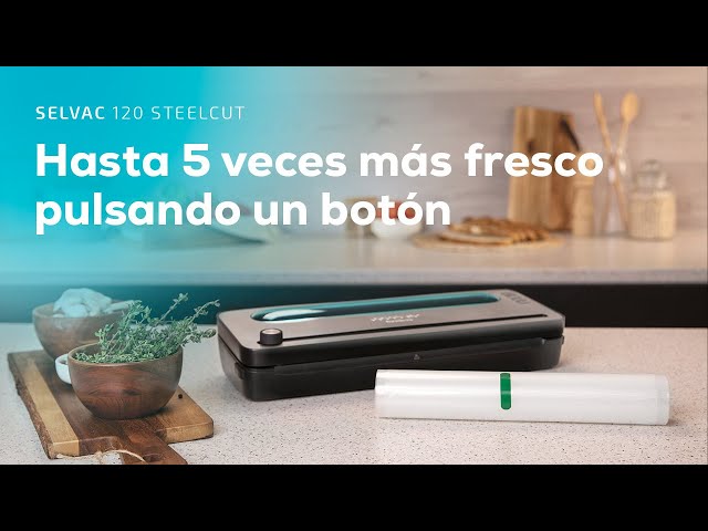Scelleuse sous vide Cecotec SealVac 120 SteelCut Inox 120 W 750 mbar Cutter intégré video