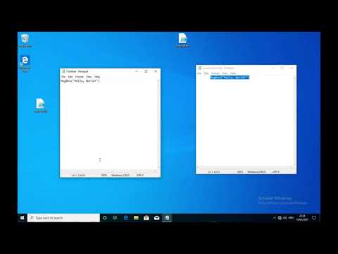 How to create and execute a Visual Basic Script (VBS)