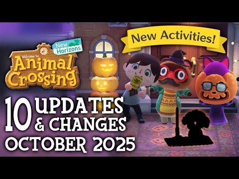 10 UPDATES & CHANGES in October 2025 (New Activities) - Animal Crossing New Horizons