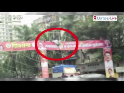 Youth climbs over 20ft high gate