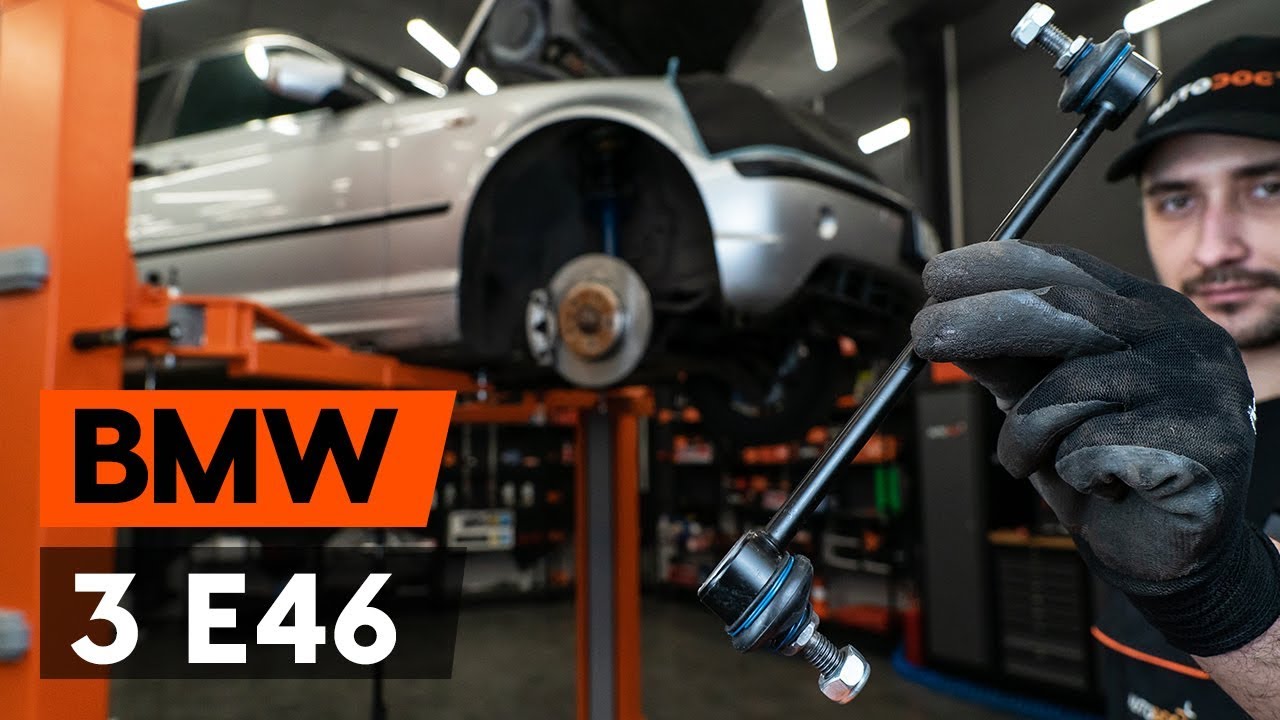 Kaip pakeisti BMW E46 touring stabilizatoriaus traukės: priekis - keitimo instrukcija
