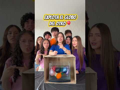EXPLOTA EL GLOBO DEL OTRO 🎈💛🧡🩷💚❤️💜 #humor #shorts