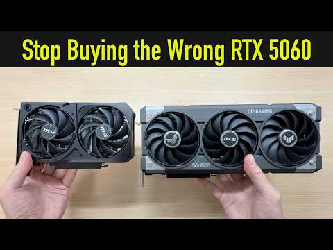 I Tested Cheap 2-Fan vs Expensive 3-Fan RTX 5060 GPU [Noise, Performance, Temps &amp; more]